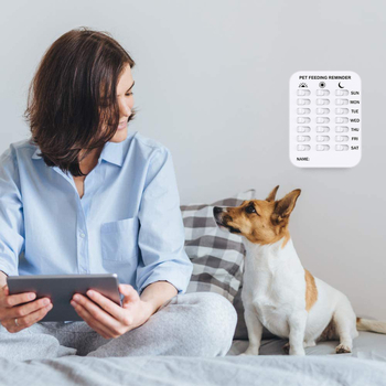 Új Amazon kisállat-etetési nyilvántartó tábla macska- és kutyaetetési emlékeztető tábla etetési nyilvántartó ikon mini