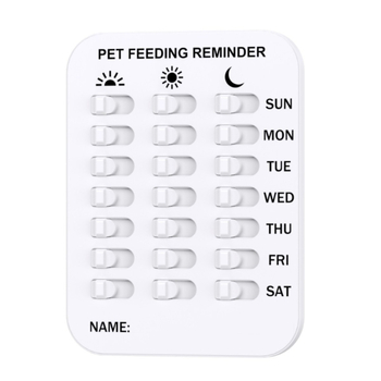 Νέος πίνακας καταγραφής σίτισης κατοικίδιων ζώων Amazon, πίνακας υπενθύμισης σίτισης γάτας και σκύλου, εικονίδιο καταγραφής σίτισης Mini