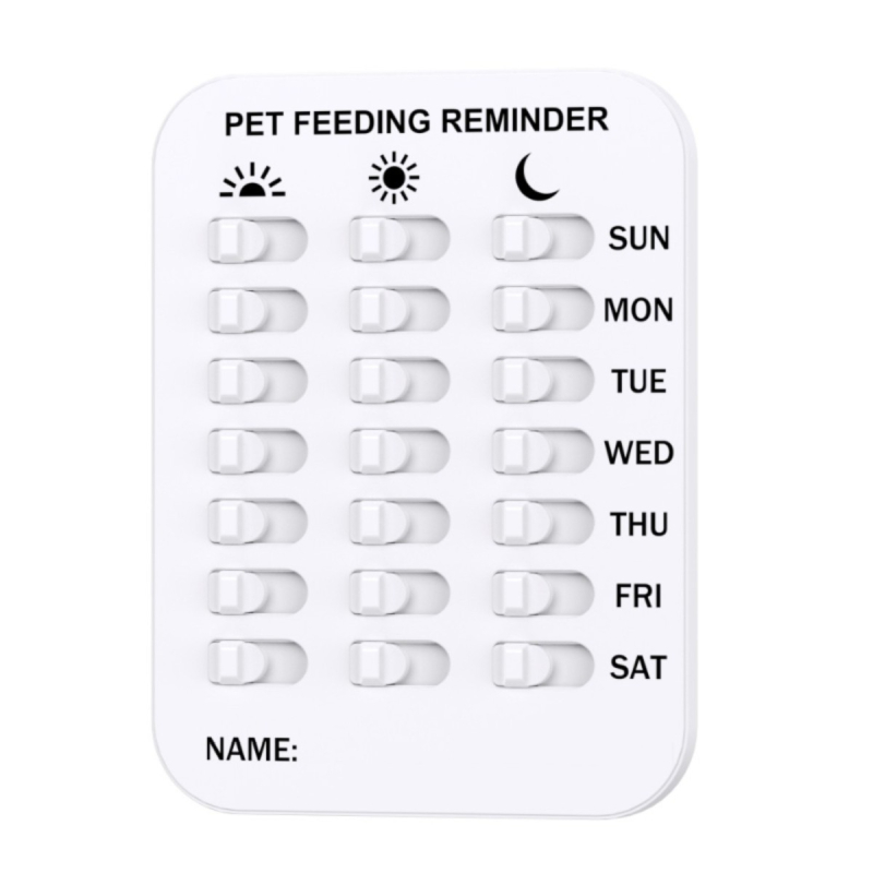 Új Amazon kisállat-etetési nyilvántartó tábla macska- és kutyaetetési emlékeztető tábla etetési nyilvántartó ikon mini