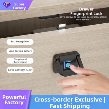 @`Smart Fingerprint Drawer Lock failu galda skapis Pretaizdzīšanas skapja slēdzene Mājas naktsskapīša paroles slēdzene Biroja skapis