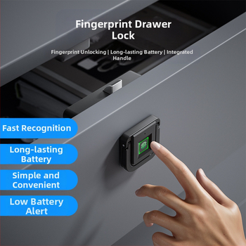 @`Smart Fingerprint Drawer Lock failu galda skapis Pretaizdzīšanas skapja slēdzene Mājas naktsskapīša paroles slēdzene Biroja skapis