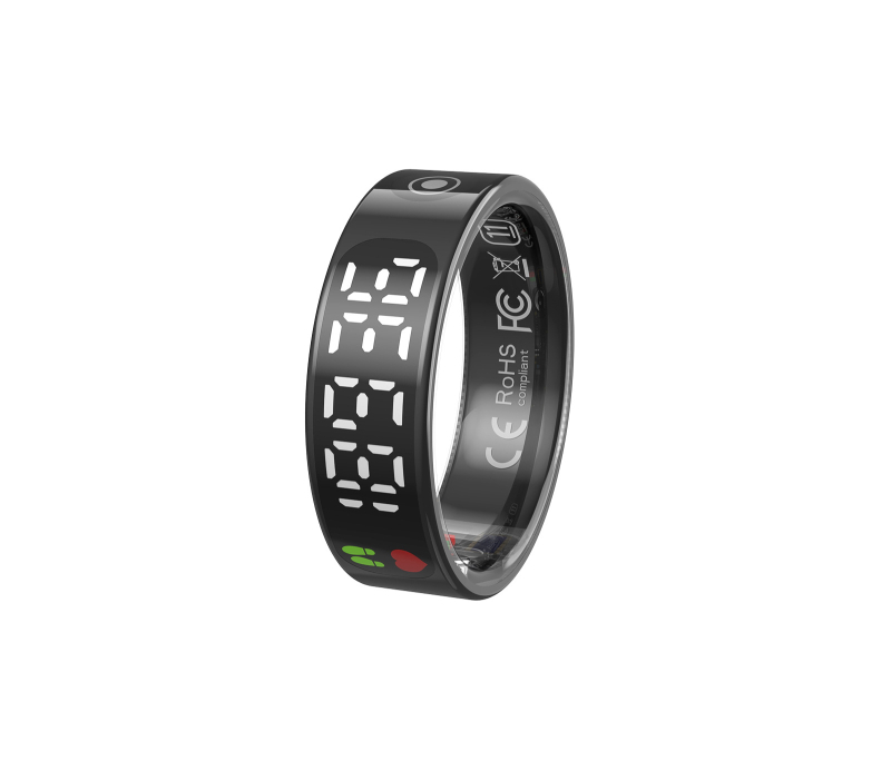 Viedais gredzens TK9 displeja ekrānam, skārienjutīgam sirdsdarbības ātrumam, asins skābekļa līmenim, miegam, Bluetooth soļu skaitītājam, ūdensnecaurlaidīgam, valkājamam gredzenam, jaunam modelim