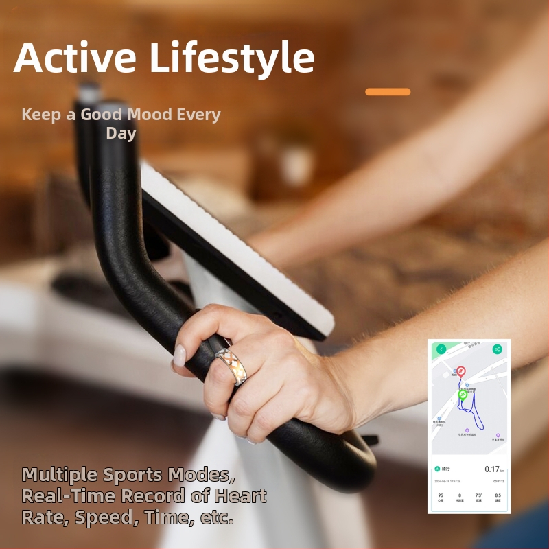 Трансгранична черна технология интелигентен пръстен с пулс, кръв, кислород, движение, крачкомер, водоустойчиво дистанционно управление, фото здраве, интелигентен пръстен