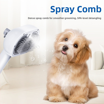 Гребен за масаж със спрей за домашни любимци CrossBorder, гребен за котки с пара, гребен за коса, гребен за котешка коса със спрей за премахване на разхлабена козина