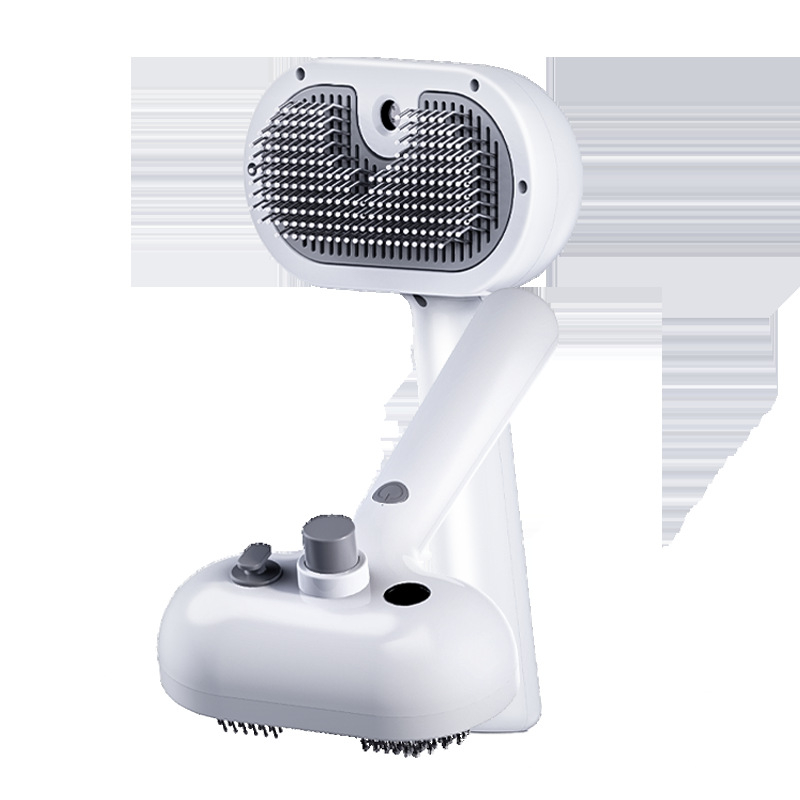 Гребен за масаж със спрей за домашни любимци CrossBorder, гребен за котки с пара, гребен за коса, гребен за котешка коса със спрей за премахване на разхлабена козина