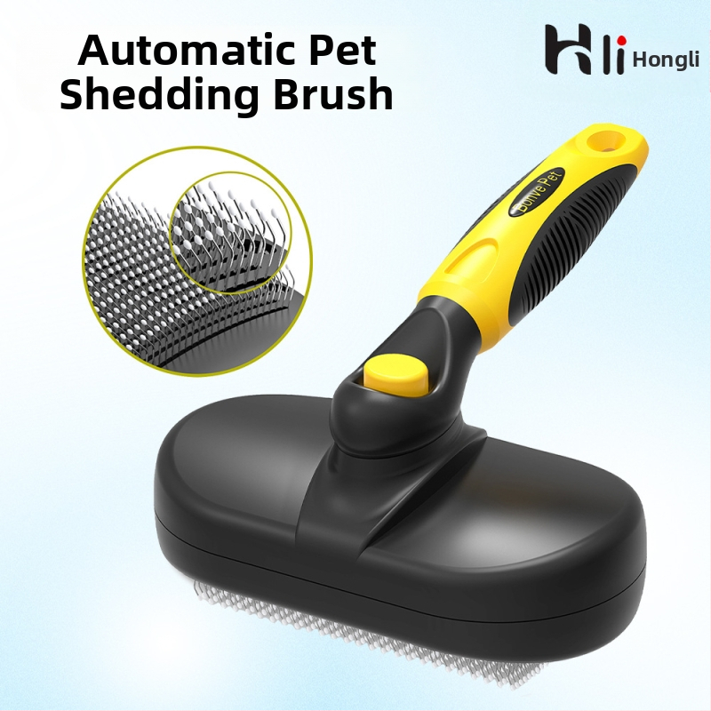 Χτένα για κατοικίδια, καθαρισμός χτενών για σκύλους, γάτα, αυτόματη αποτρίχωση, ξεθωριασμένη χτένα, είδη καθαρισμού κατοικίδιων, αποκλειστικά σε διασυνοριακό επίπεδο