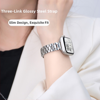 Για το λουράκι iwatch advanced sense μεταλλικό τρία ατσάλινα λουράκια smart apple watch για άνδρες και γυναίκες αθλητικά Ultra2