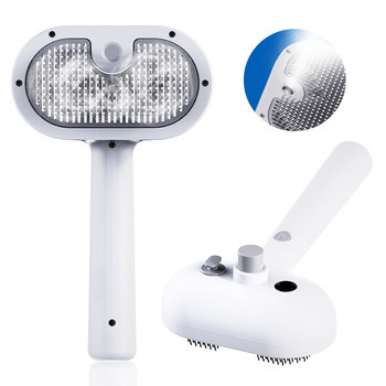 Гребен за домашни любимци със спрей Гребен за котки Гребен за кучета Гребен за домашни любимци Гребен за обезкосмяване с един бутон, който се носи по течението Консумативи за домашни любимци