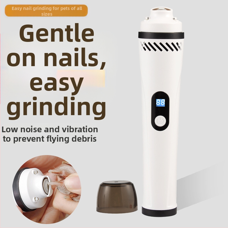 Amazon за USB зареждане на домашни любимци с вакуумна нокторезачка LED светлина електрически нокторезачки за котки и кучета тример за нокти за домашни любимци