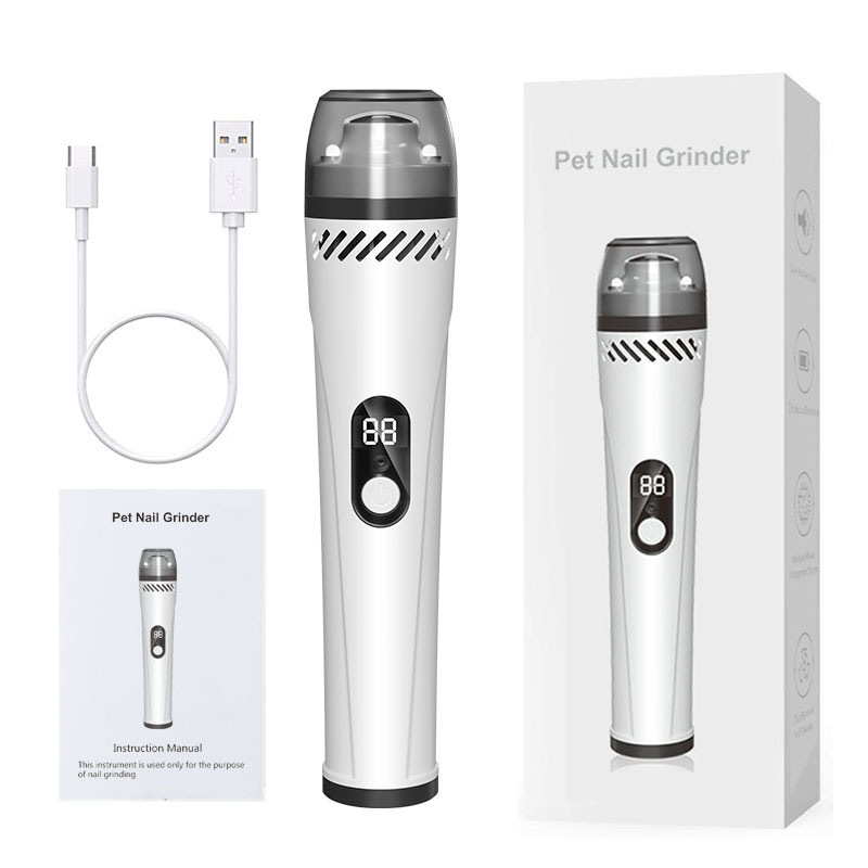 Amazon piedāvā USB uzlādējamu mājdzīvnieku vakuuma nagu slīpmašīnu ar LED gaismu, elektrisko nagu griezēju, kaķu un suņu mājdzīvnieku nagu trimmeri