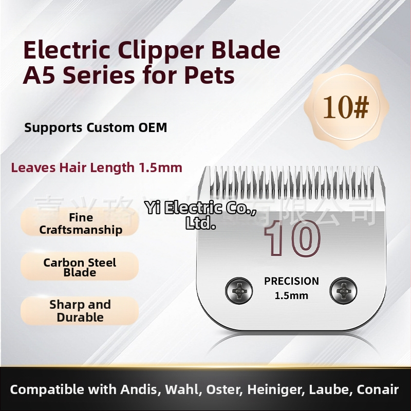# 10 A5 juukselõikur universaalse teraga piiriülene kuummüük professionaalne lemmikloomade elektriline lõikuripea 10/7F/5F/4F/3F