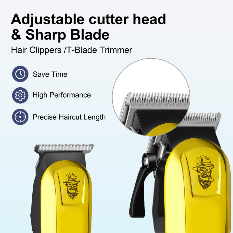 Határokon átnyúló új újratölthető hajvágó készlet férfi hajvágó elektromos hajvágó borotva otthoni hajvágó