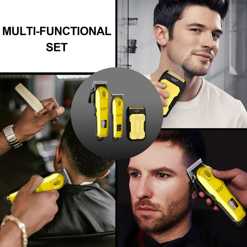 Határokon átnyúló új újratölthető hajvágó készlet férfi hajvágó elektromos hajvágó borotva otthoni hajvágó