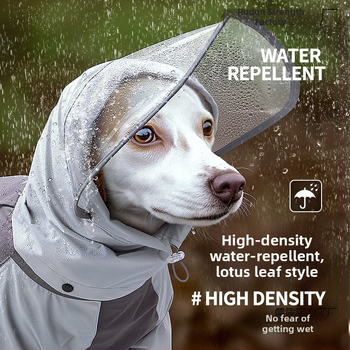 Αδιάβροχο για σκύλους Golden Retriever Labrador Μεσαίου και Μεγάλου Μεγέθους Σκύλος Καλοκαίρι Ελαφρύ Εξωτερικό Χώρο All-inclusive Αδιάβροχο Τετράποδο Ρούχα Με Κουκούλα