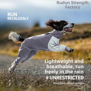 Αδιάβροχο για σκύλους Golden Retriever Labrador Μεσαίου και Μεγάλου Μεγέθους Σκύλος Καλοκαίρι Ελαφρύ Εξωτερικό Χώρο All-inclusive Αδιάβροχο Τετράποδο Ρούχα Με Κουκούλα