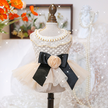 Ρούχα για κουτάβια και γάτες, απευθείας πώληση από το εργοστάσιο, άνοιξη και καλοκαίρι, νυφικό Miss Coco, μονοκόμματο, φόρεμα για σκύλους σε στυλ πριγκίπισσας, με drop shipping.