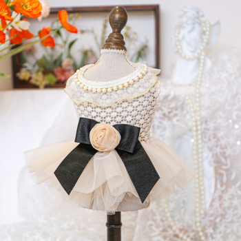 Ρούχα για κουτάβια και γάτες, απευθείας πώληση από το εργοστάσιο, άνοιξη και καλοκαίρι, νυφικό Miss Coco, μονοκόμματο, φόρεμα για σκύλους σε στυλ πριγκίπισσας, με drop shipping.