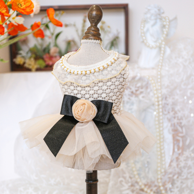 Kisállat-, kölyök- és macskaruhák közvetlen gyári értékesítése tavaszi és nyári Miss Coco esküvői ruha, egyrészes, dropshipping, hercegnő stílusú kutyaruha