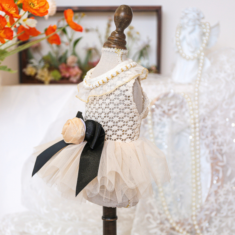 Kisállat-, kölyök- és macskaruhák közvetlen gyári értékesítése tavaszi és nyári Miss Coco esküvői ruha, egyrészes, dropshipping, hercegnő stílusú kutyaruha