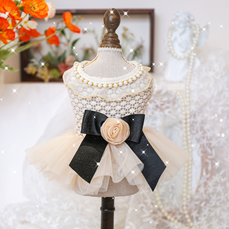 Kisállat-, kölyök- és macskaruhák közvetlen gyári értékesítése tavaszi és nyári Miss Coco esküvői ruha, egyrészes, dropshipping, hercegnő stílusú kutyaruha