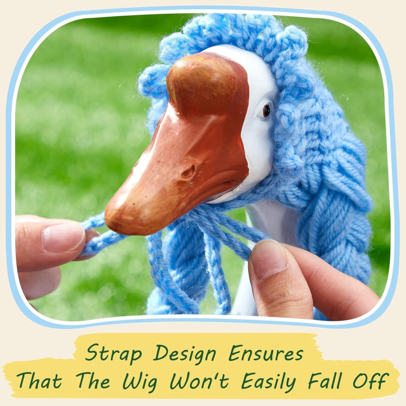 Väliskaubandus Amazoni piiriülene kuum müük käsitsi heegeldatud Ameerika hane parukasmüts armas dekoratiivne lemmikloomamüts