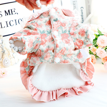 Φθινοπωρινά και Χειμερινά Ρούχα για Σκύλους Χοντρό Φόρεμα Πριγκίπισσας Γάτας Traction Lolita Χαριτωμένο Μικρό Σκυλάκι Αρκουδάκι για Κατοικίδια 5885