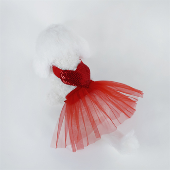 Φόρεμα με πούλιες για μικρούς και μεσαίους σκύλους και γάτες, γενέθλια, ημέρα του Αγίου Βαλεντίνου, Χριστούγεννα, Πρωτοχρονιά, 2025