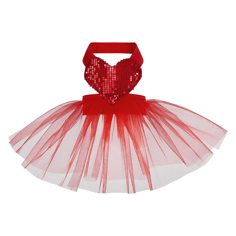 2025 Kis és közepes méretű kutyáknak és macskáknak szóló születésnapi ünnepség Valentin-nap Karácsony Újév Flitteres hálós ruha