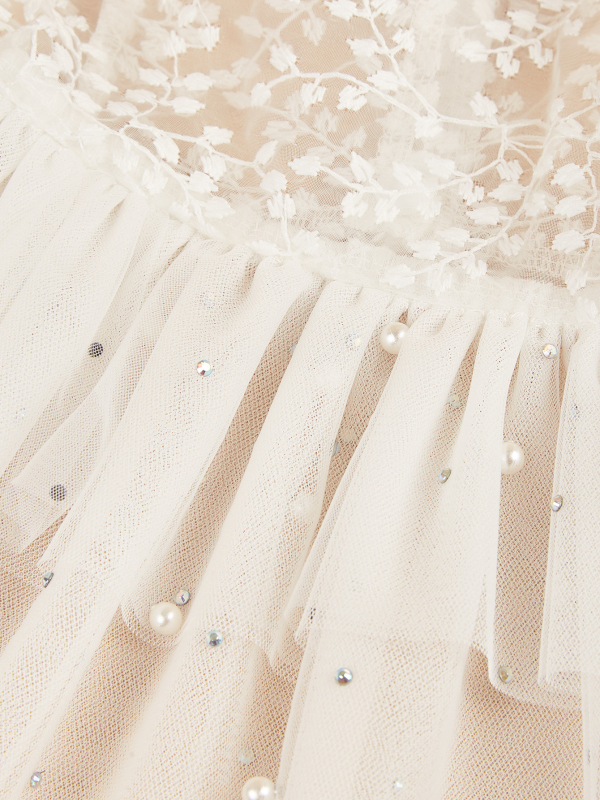 Kisállatruhák Aranyos Sherina kutyaruha Macska esküvői torta hálós ruha Kisállat ujjatlan ruha