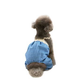 Καλοκαίρι 2025 σκύλος γάτα κλασικό τζιν δίποδη φόρμα αρκουδάκι κατοικίδιο σκύλο ρούχα καπέλο