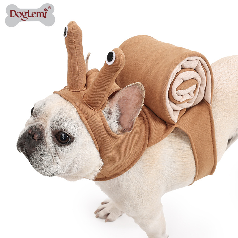 Šuns groteskiškas mielas sraigės apsirengimas kasdieniam vakarėliui kačiuko kostiumas Helovinui juokingas kūrybingas apsirengimas didmeninė prekyba