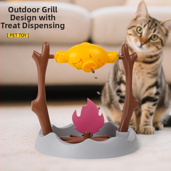 Határokon átnyúló új macskaeledel-szivárgás játék oktató kutyáknak, lassú etető, grillező ételszivárgás kiképzés, unalomcsillapító kisállat-kellékek