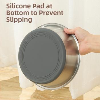 Μπολ για κατοικίδια από ανοξείδωτο ατσάλι με πάτο σιλικόνης που δεν χτυπάει, μπολ για σκύλους, μπολ για γάτες, νιπτήρας φαγητού για σκύλους, είδη κατοικίδιων ζώων