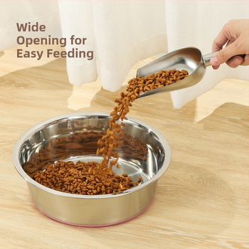 Μπολ για κατοικίδια από ανοξείδωτο ατσάλι με πάτο σιλικόνης που δεν χτυπάει, μπολ για σκύλους, μπολ για γάτες, νιπτήρας φαγητού για σκύλους, είδη κατοικίδιων ζώων