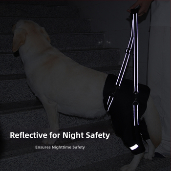 Ζώνη οπίσθιου ποδιού σκύλου για διασυνοριακή χρήση για ηλικιωμένους σκύλους, Αποκατάσταση σκύλων με αναπηρία, Χονδρική πώληση σχοινιών έλξης για ανύψωση οπίσθιων ποδιών