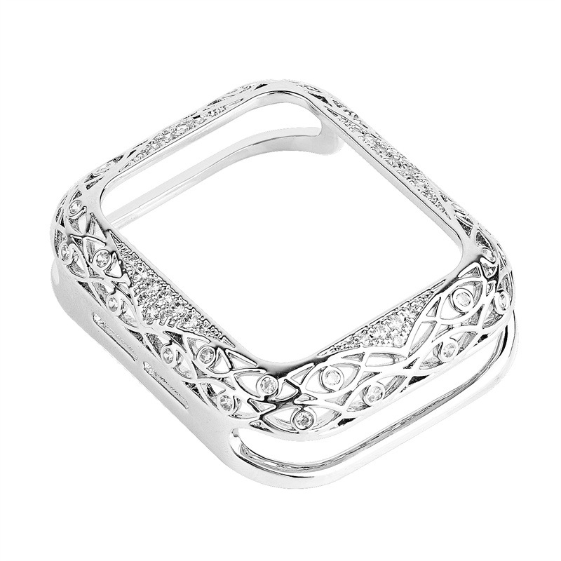 Naujas, pritaikytas „Apple 10“ kartos „Applewatch6789SE“ tuščiavidurio metalo deimantinio apsauginio laikrodžio korpuso rėmelis