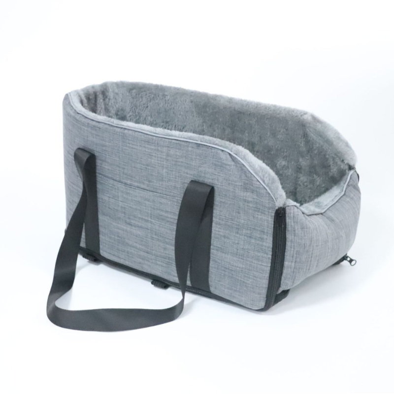 Piiriülene lemmikloomade auto fliisvoodriga kassikuut kaasaskantav väikestele koertele keskjuhtimiskotiga eemaldatav kaasaskantav kuut autosse