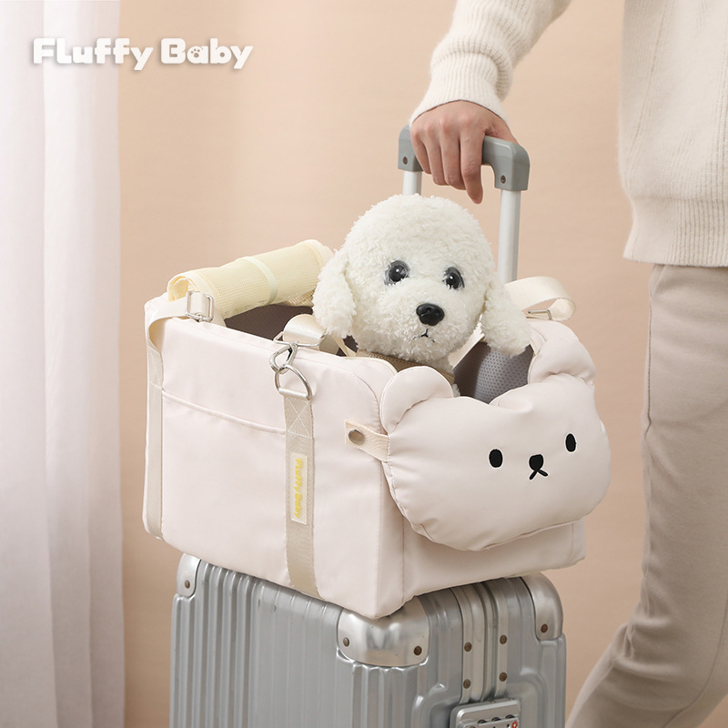Kültéri autós kisállattáska, utazó autós kennel, autós központi vezérlős biztonsági ülés, kisállat kézitáska
