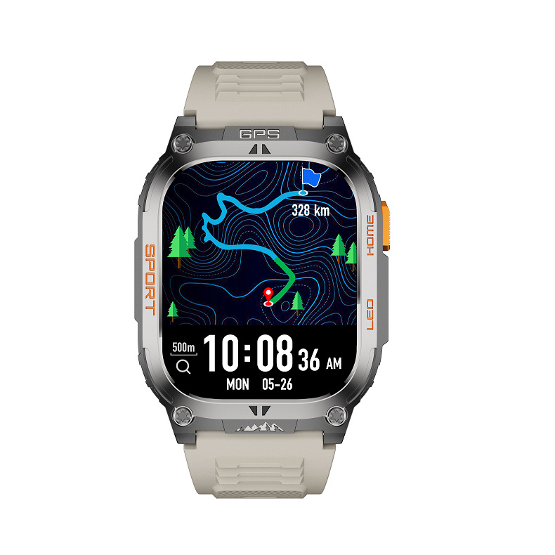 Qx18 okoskarkötő óra GPS helymeghatározás sport egészségfigyelés iránytű Bluetooth hívás hangasszisztens