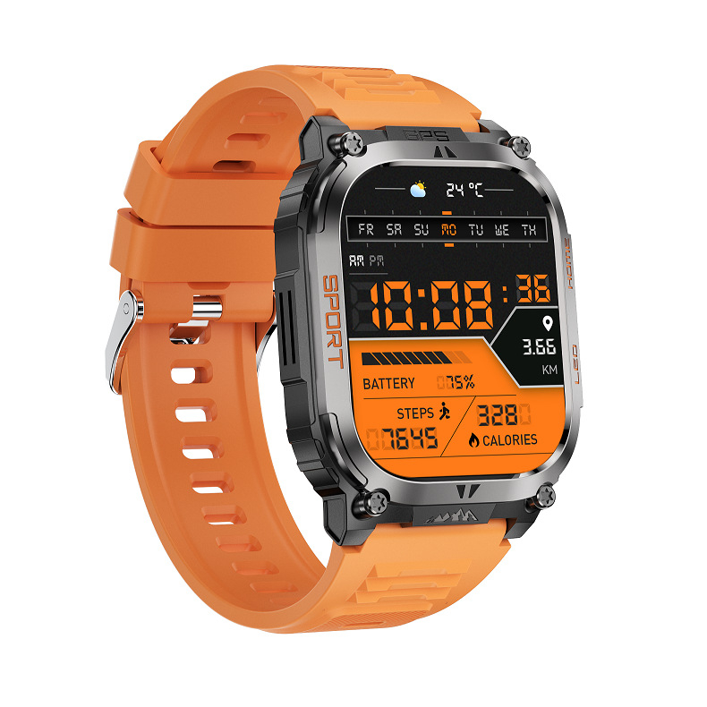 Qx18 okoskarkötő óra GPS helymeghatározás sport egészségfigyelés iránytű Bluetooth hívás hangasszisztens