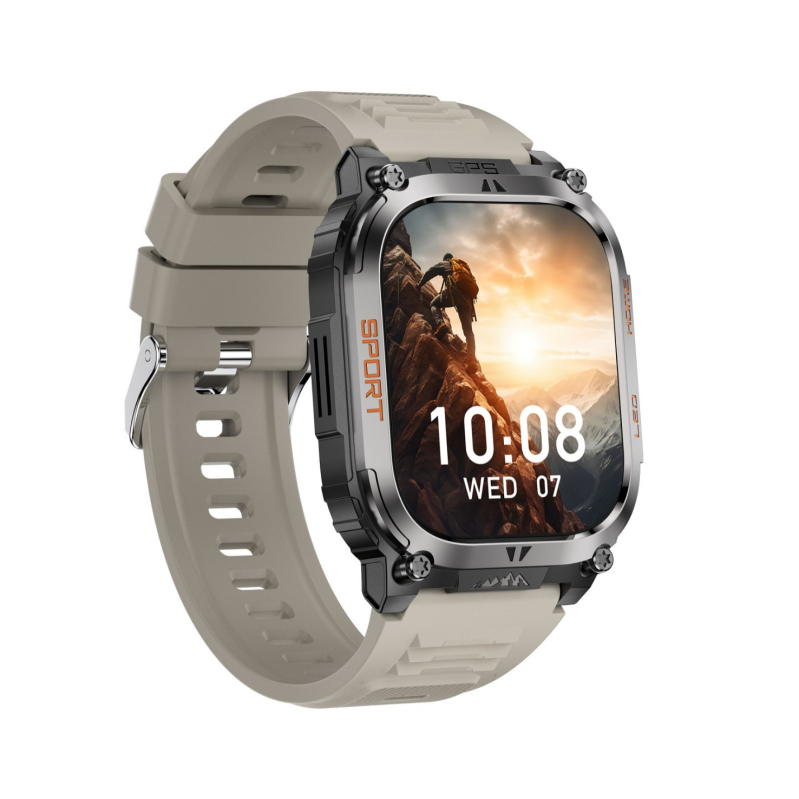 Qx18 okoskarkötő óra GPS helymeghatározás sport egészségfigyelés iránytű Bluetooth hívás hangasszisztens