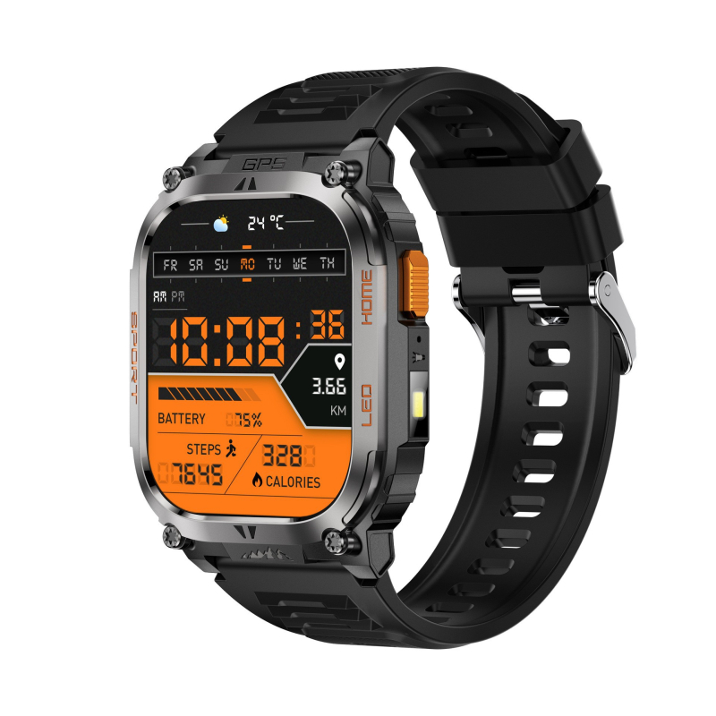 Qx18 okoskarkötő óra GPS helymeghatározás sport egészségfigyelés iránytű Bluetooth hívás hangasszisztens