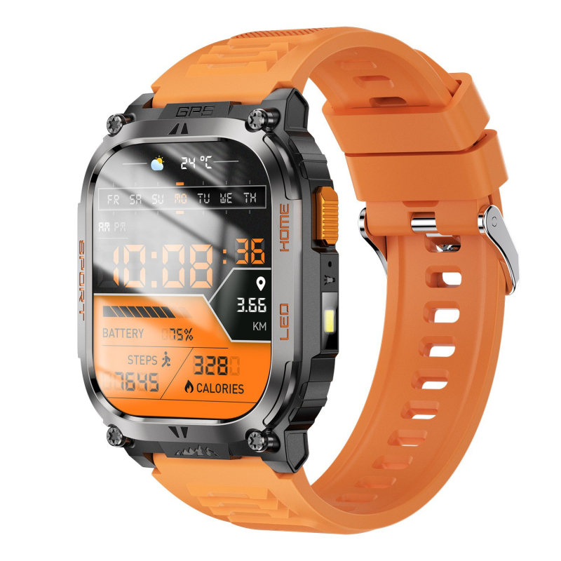 Qx18 okoskarkötő óra GPS helymeghatározás sport egészségfigyelés iránytű Bluetooth hívás hangasszisztens