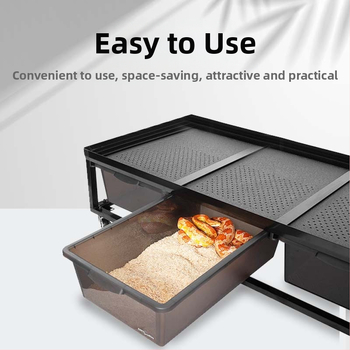 Κουτί αναπαραγωγής ερπετού για αναρρίχηση, πλαστικό κουτί, κουτί αναπαραγωγής PVC με ράφι τροφοδοσίας RZ