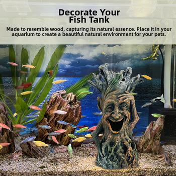 Ενυδρείο ψαριών Διακόσμηση τοπίου Βραχοσκεπή Πέτρινο γρασίδι Τοπίο Τεχνητό υδρόβιο φυτό Πακέτο τοπίου Ρητίνη Δέντρο Άνδρας Στολίδια Ενυδρείου