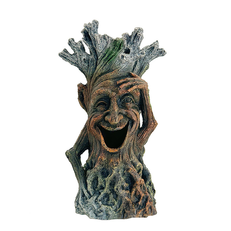 Akvárium Kertdekoráció Sziklakert Kő Fű Díszlet Mesterséges Vízinövény Kertészeti Csomag Gyanta Fa Ember Díszek Akvárium