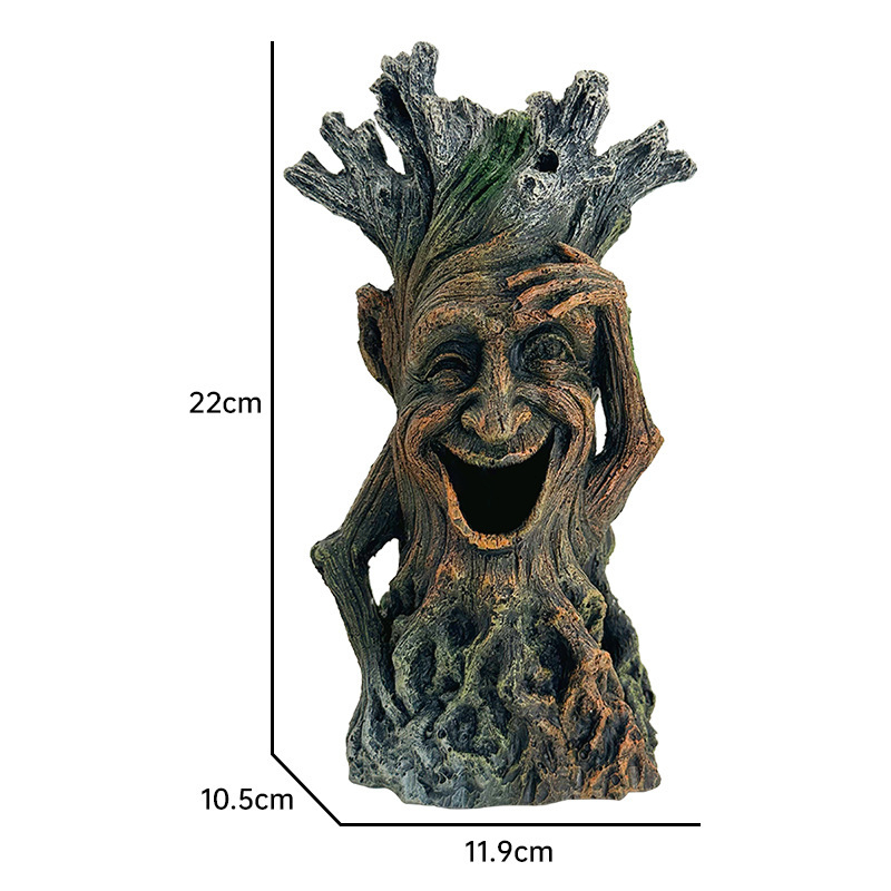 Akvárium Kertdekoráció Sziklakert Kő Fű Díszlet Mesterséges Vízinövény Kertészeti Csomag Gyanta Fa Ember Díszek Akvárium