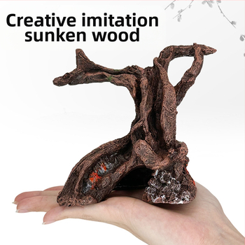 Kalapaagi maastikutekk, krevetipurk, surnud puit, vaigukäsitöö, dekoratiivsed kaunistused, kala ja krevetid, roomaja, lemmiklooma põgenemismaja auk