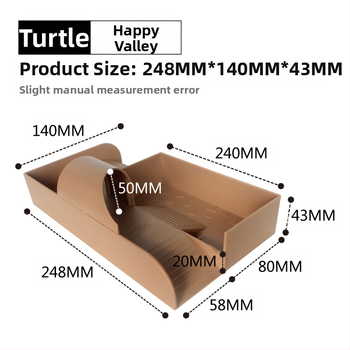 „Tortoise Happy Valley Sun“ vėžlio stalas su „Tortoise Sun“ atlošu, laipiojimo šlaitu akvariumo apželdinimas su filtru, plaukiojanti sala