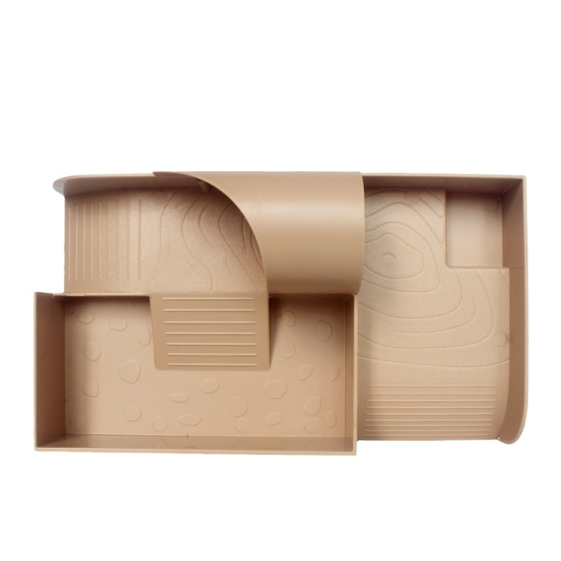 „Tortoise Happy Valley Sun“ vėžlio stalas su „Tortoise Sun“ atlošu, laipiojimo šlaitu akvariumo apželdinimas su filtru, plaukiojanti sala